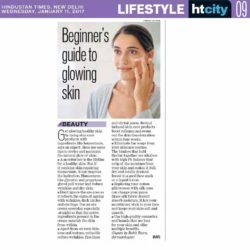 Dr Rohit Batra's inputs on 'Beginner's Guide To Glowing Skin' published today in HINDUSTAN TIMES